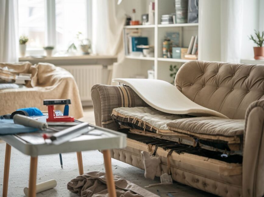 Jak naprawić kanapę krok po kroku